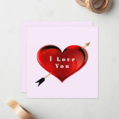 I Liebe Sie erhalten eine Karte (Vorderseite/Rückseite Beispiel)