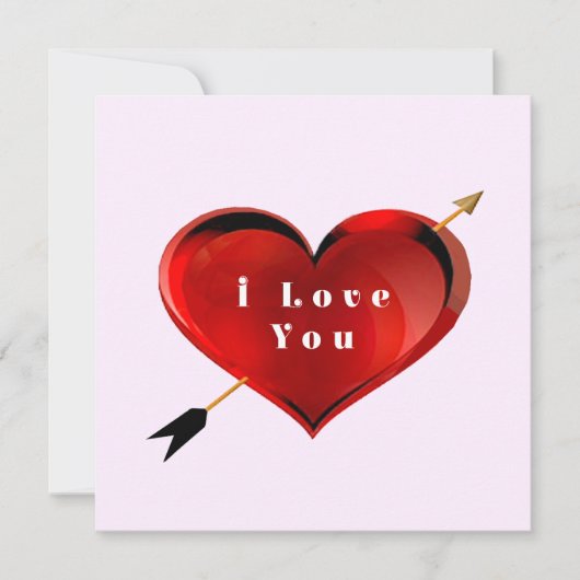 I Liebe Sie erhalten eine Karte (Vorderseite)