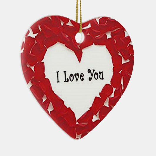 **I LIEBE SIE** ERWACHSENE KERAMIK ORNAMENT (Rechts)