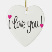 **I LIEBE SIE** ERWACHSENE KERAMIK ORNAMENT (Rechts)