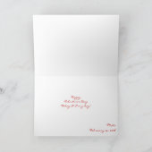 I Liebe Sie Foto geklappte Karte (Innenseite)