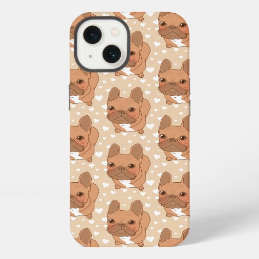 I Liebe Sie Frenchie iPhone Hülle (Rückseite)