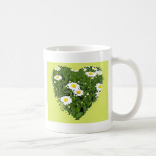 I Liebe Sie Gänseblümchen-Herz-Tasse Kaffeetasse