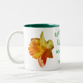 I Liebe Sie Geruchsbelästigung Blume Personalisier Zweifarbige Tasse (Links)