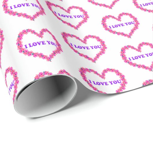 I Liebe Sie Geschenkwrap Geschenkpapier (Rolleneckpunkt)