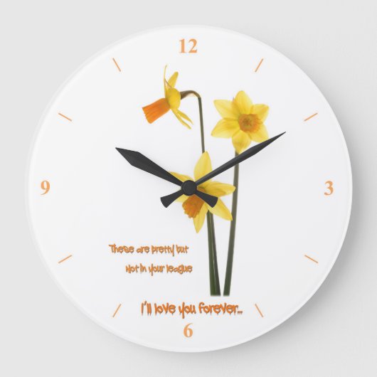 I Liebe Sie Große Wanduhr (Vorderseite)