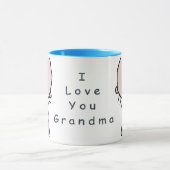 I Liebe Sie Großmutter-Tasse Tasse (Zentrum)