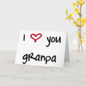 I Liebe Sie, Großvater Karte (Gelbe Blume)