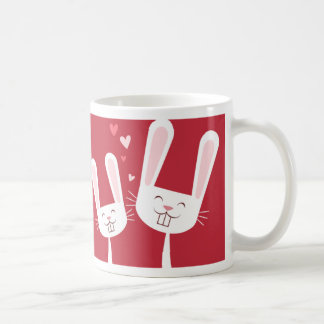 I Liebe Sie Häschen und HerzenValentine Kaffeetasse