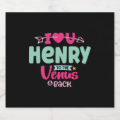 I Liebe Sie Henry Valentines Schaumweinetikett (Einzelnes Label)