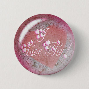 I LIEBE SIE HERZEN u. SPITZE durch SHARON SHARPE Button