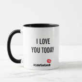 I Liebe Sie heute (Tasse) Tasse (Links)