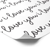 I Liebe Sie I Liebe Sie I Liebe Sie drucken Poster (Ecke)