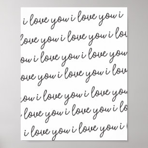 I Liebe Sie i-Liebe Sie i-Liebe Sie Kunst-Druck Poster