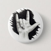 I LIEBE SIE IN ASL #2 BUTTON (Vorderseite)