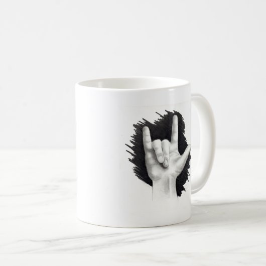 I LIEBE SIE IN ASL #2 KAFFEETASSE (VorderseiteRechts)