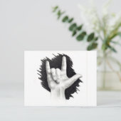 I LIEBE SIE IN ASL #2 POSTKARTE (Stehend Vorderseite)