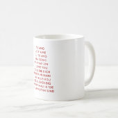 I Liebe Sie in den verschiedenen Sprachen im roten Kaffeetasse (VorderseiteRechts)