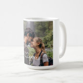 I Liebe Sie in White Script mit Herz Custom Kaffeetasse (VorderseiteRechts)