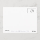 I Liebe Sie individuell anpassbar Postkarte (Rückseite)