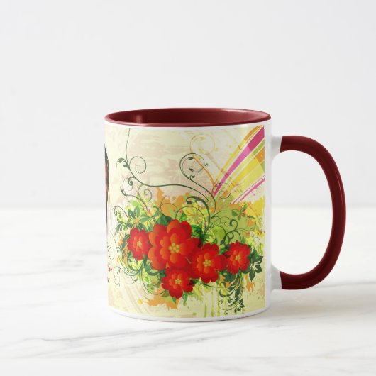 I Liebe Sie Jesus / Abstrakt Art 42A Tasse (Rechts)