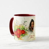 I Liebe Sie Jesus / Abstrakt Art 42A Tasse (Vorderseite Links)
