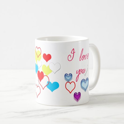 I Liebe Sie Kaffeetasse (VorderseiteRechts)