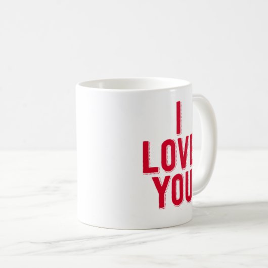I Liebe Sie Kaffeetasse (VorderseiteRechts)