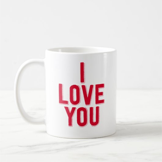 I Liebe Sie Kaffeetasse (Links)