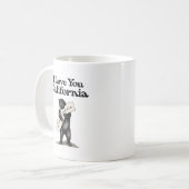 I Liebe Sie Kalifornien-feste Umarmung Kaffeetasse (Vorderseite Links)