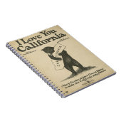 I Liebe Sie Kalifornien-Notizbuch Notizblock (Rechte Seite)