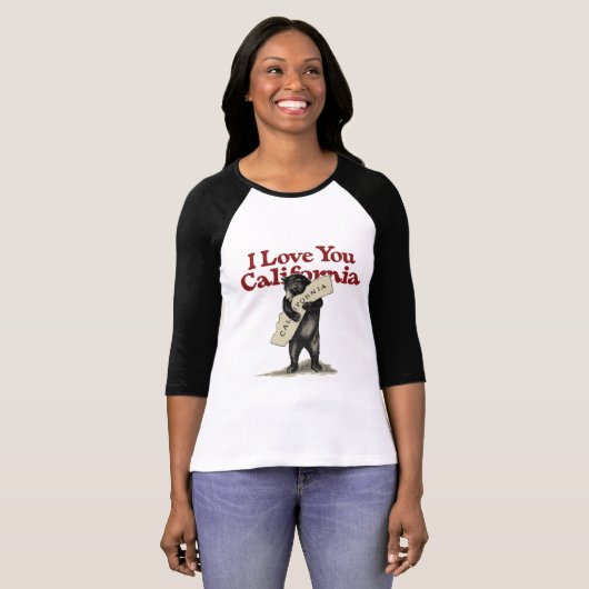 I Liebe Sie Kalifornien T-Shirt (Vorne ganz)