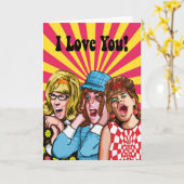 I Liebe Sie Karte (Gelbe Blume)