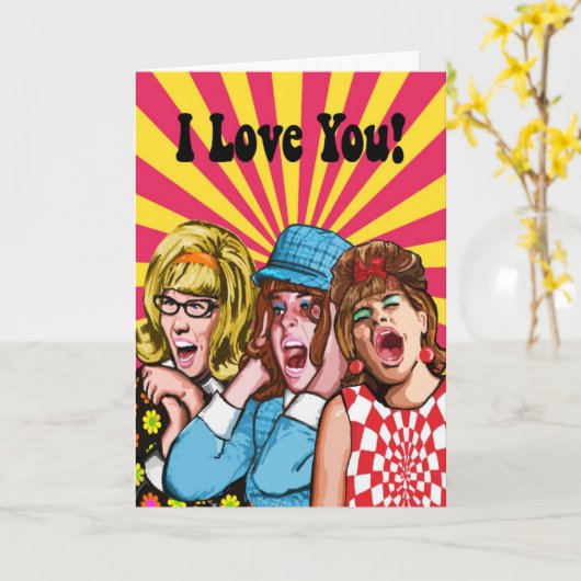 I Liebe Sie Karte (Gelbe Blume)