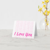 I Liebe Sie Karte (Gelbe Blume)