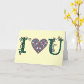 I Liebe Sie Karte (Gelbe Blume)