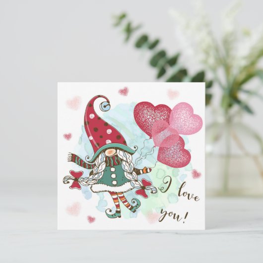I Liebe Sie Karte (Stehend Vorderseite)