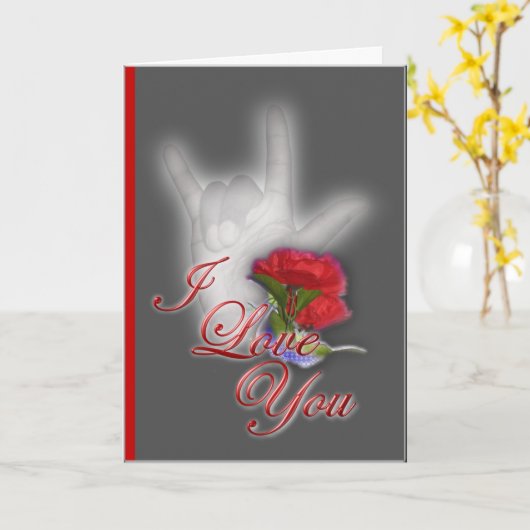 I Liebe Sie Karte (Gelbe Blume)