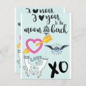 I Liebe Sie Karte (Vorne/Hinten)