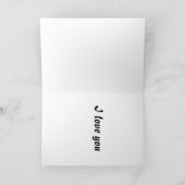 I Liebe Sie Karte Blume Liebe Karte Valentine (Innenseite)