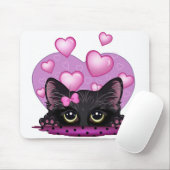 I Liebe Sie Kätzchen-Mausunterlage Mousepad (Mit Mouse)