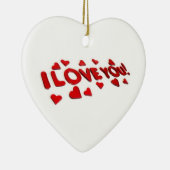 **I LIEBE SIE ** KERAMIK ORNAMENT (Rechts)