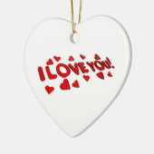 **I LIEBE SIE ** KERAMIK ORNAMENT (Links)