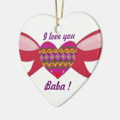 I Liebe Sie Kuchen Keramik Ornament (Links)