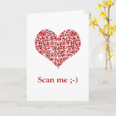 I Liebe Sie! Liebe I Sie! Liebe I Sie! QR Code Karte (Gelbe Blume)