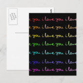 i Liebe Sie Liebe Sie in Liebe Sie Postkarte (Vorne/Hinten)