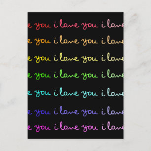 i Liebe Sie Liebe Sie in Liebe Sie Postkarte