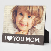 I Liebe Sie Mama - Benutzerdefiniertes Foto Fotoplatte (Seite)