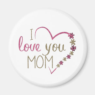 I LIEBE SIE MAMA BLUME MAGNETE MAGNET