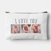 I Liebe Sie Mama Foto Klein Zubehörtasche (Vorderseite)